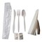 Berkley Square Mediumweight Cutlery Kit, Plastic Fork/Spoon/Knife/Salt/Pep/Napkin, White, PK250, 250PK 1171241 - alternate 3